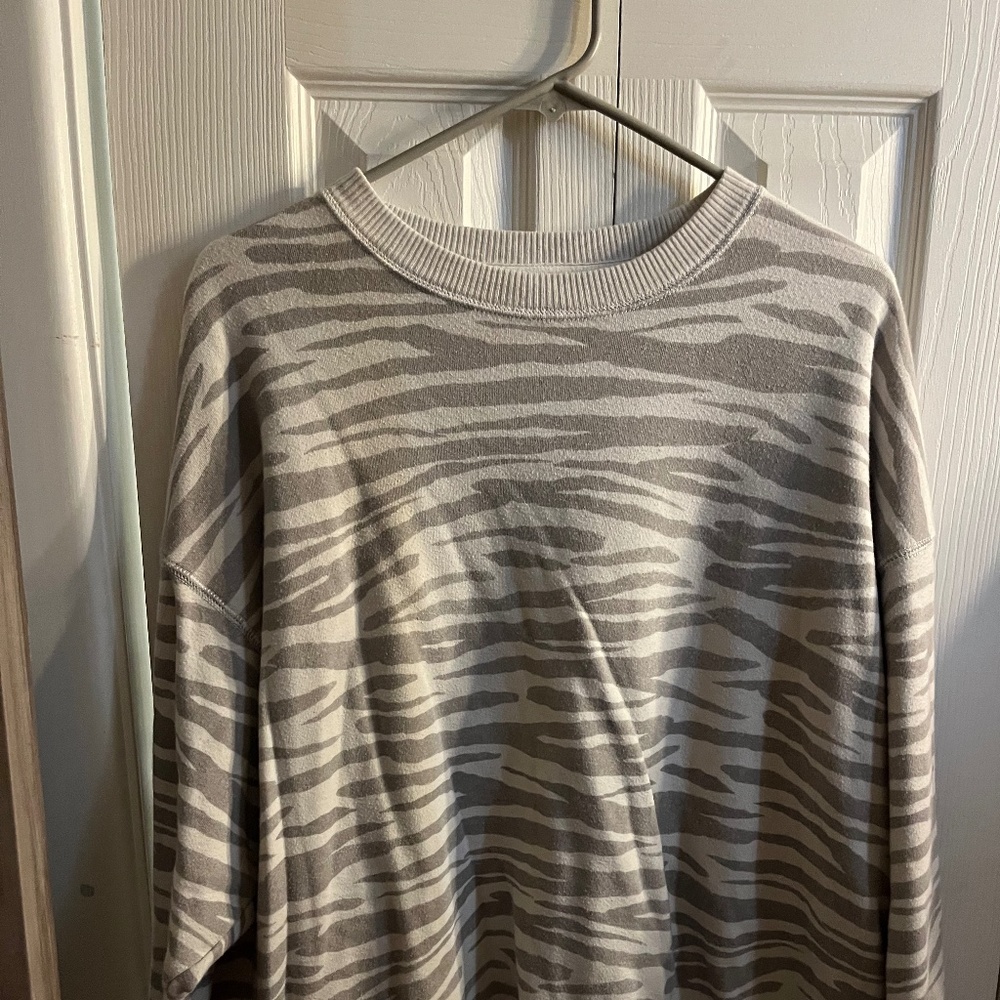 Zebra print sweater